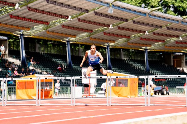 Jason Gordon (OTB Osnabrueck) am 02.07.2022 waehrend den NLV+BLV Leichtathletik-Landesmeisterschaften im Jahnstadion in Goettingen (Tag 1)